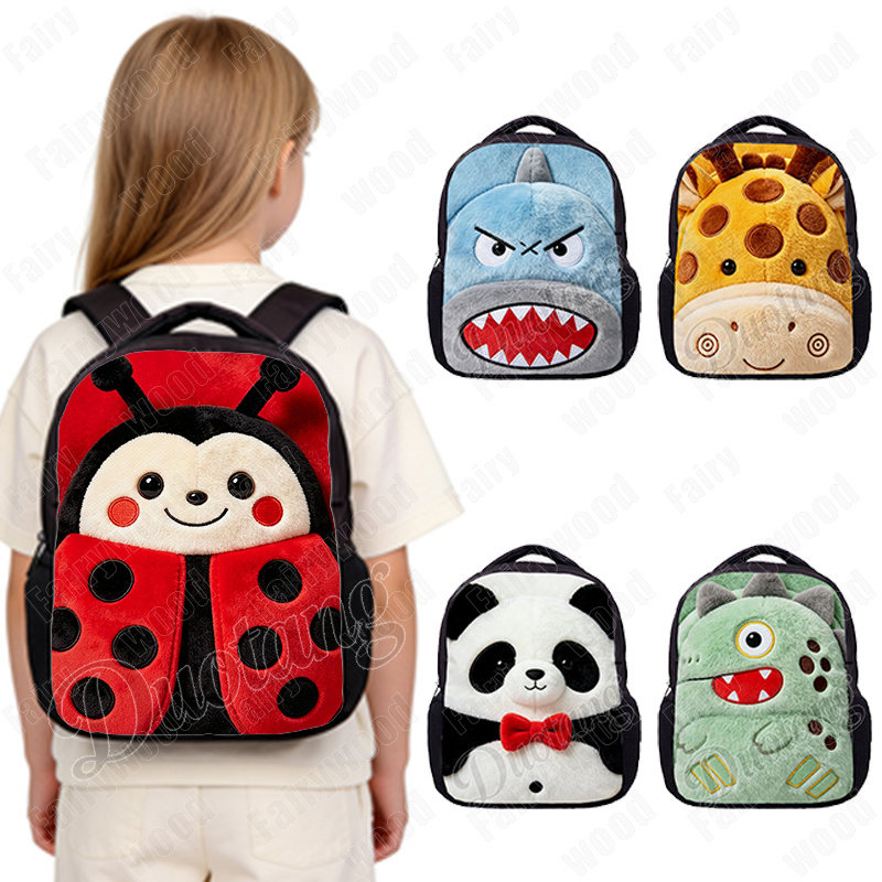 Embroidery Lady Bug - 12 inch 2D platte print Kawaii