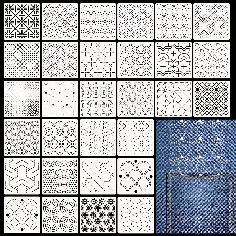 30 stuks borduursjablonen DIY  - Embroidery Meaning recensie en prijs