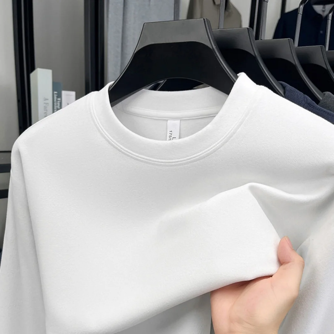 Zachte katoenen heren-T-shirt  - Embroidery Cotton Shirt recensie en prijs